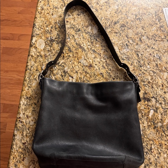 Coach 9151 Legacy Vintage Bucket Shoulder Hobo Bag Black Leather with Silver Tag - Picture 5 of 7